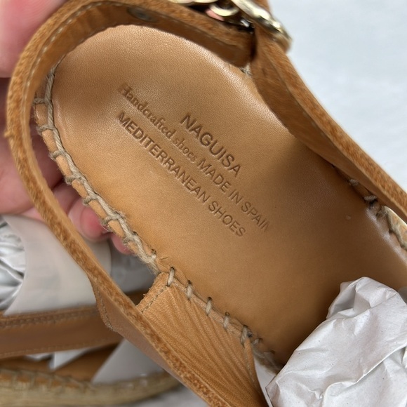 Anthropologie NAGUISA Espadrille Wedge Slingback Hand Crafted in Spain Sandals - Picture 14 of 17